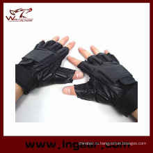 Сват Половина Finger Airsoft упругой кожи боевые перчатки